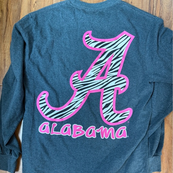 The University of Alabama Pink Roll Tide Roll Spirit Long Sleeve Top - Picture 4 of 7